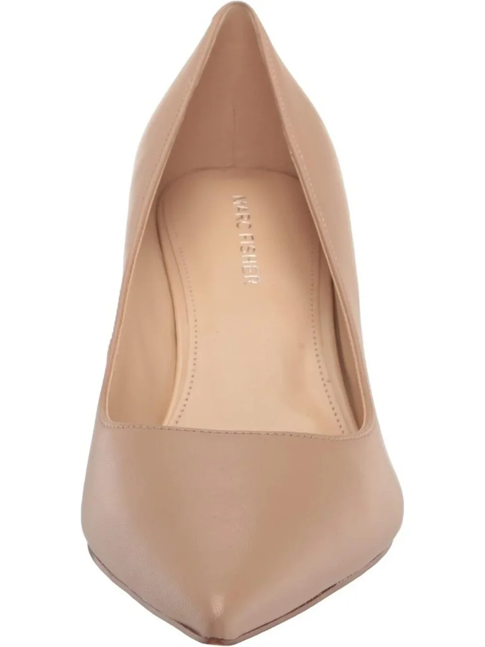 Women's Barely Nude Pointed Toe Alola Dress Casual Pumps Pull On Heel Shoes